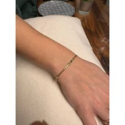 Bracelet Souple En Or Jaune Et Saphirs -Castafiore Boutique bracelet souple en or jaune et saphirs 673182