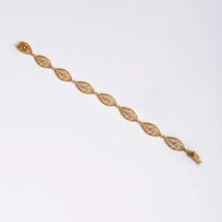 Osprey Bracelet Souple En Or Jaune Filigrané -Castafiore Boutique bracelet souple en or jaune filigrane 792552