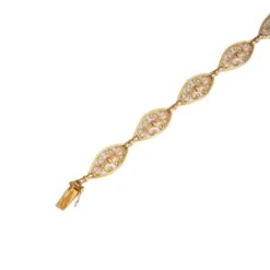 Osprey Bracelet Souple En Or Jaune Filigrané -Castafiore Boutique bracelet souple en or jaune filigrane 915353