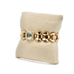 Bracelet Tank En Or Jaune Et Aigue-marine 8 Bracelet Tank En Or Jaune Et Aigue-marine -Castafiore Boutique bracelet tank en or jaune et aigue marine 572358