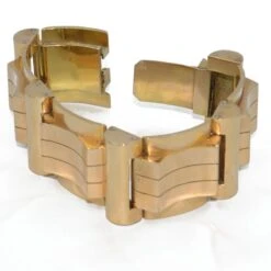 Bracelet Tank Or Rose Et Jaune 18k -Castafiore Boutique bracelet tank or rose et jaune 18k 427491