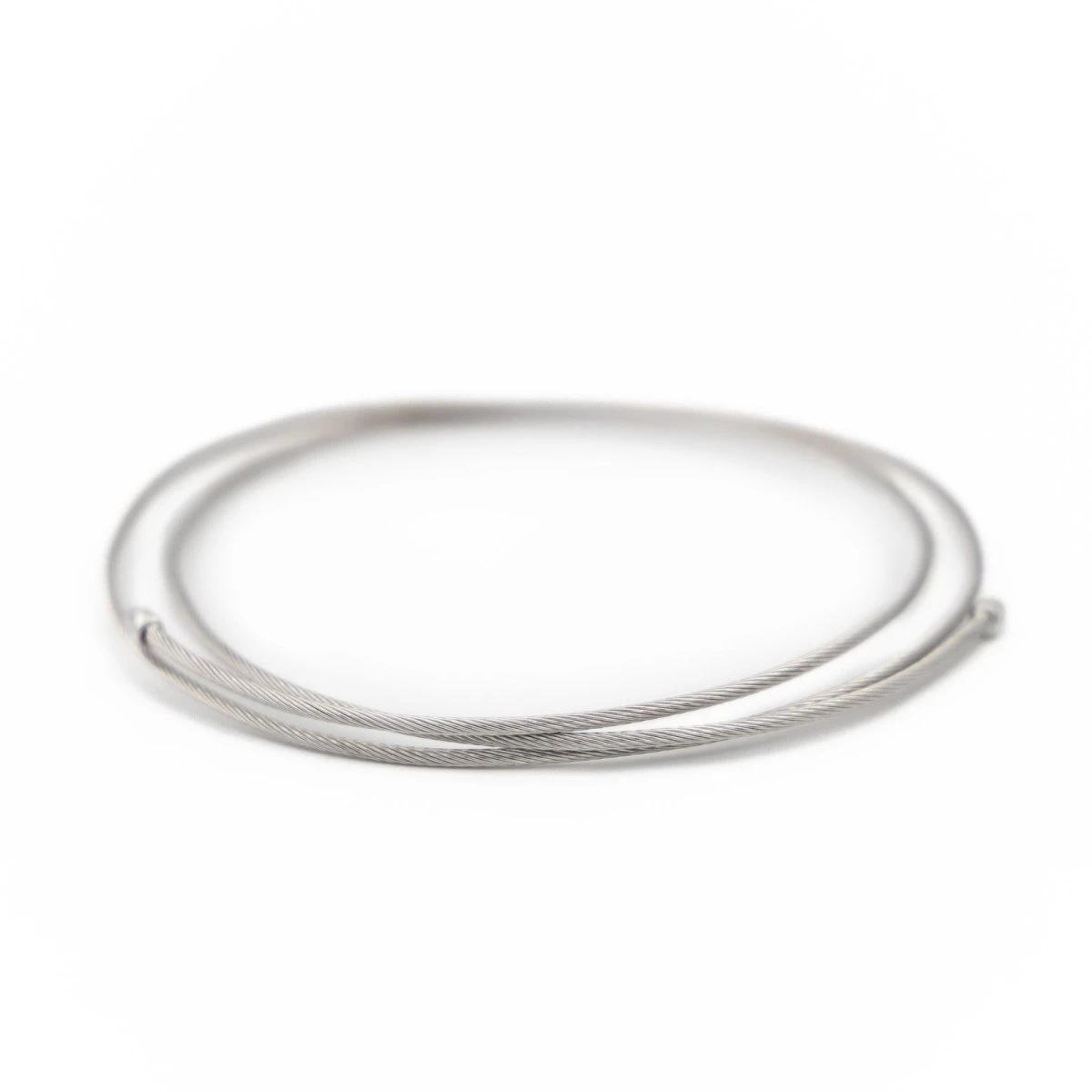 Bracelet Torsadé 3 Rangs En Or Blanc 1 Bracelet Torsadé 3 Rangs En Or Blanc