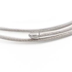 Bracelet Torsadé 3 Rangs En Or Blanc 8 Bracelet Torsadé 3 Rangs En Or Blanc -Castafiore Boutique bracelet torsade 3 rangs en or blanc 556158