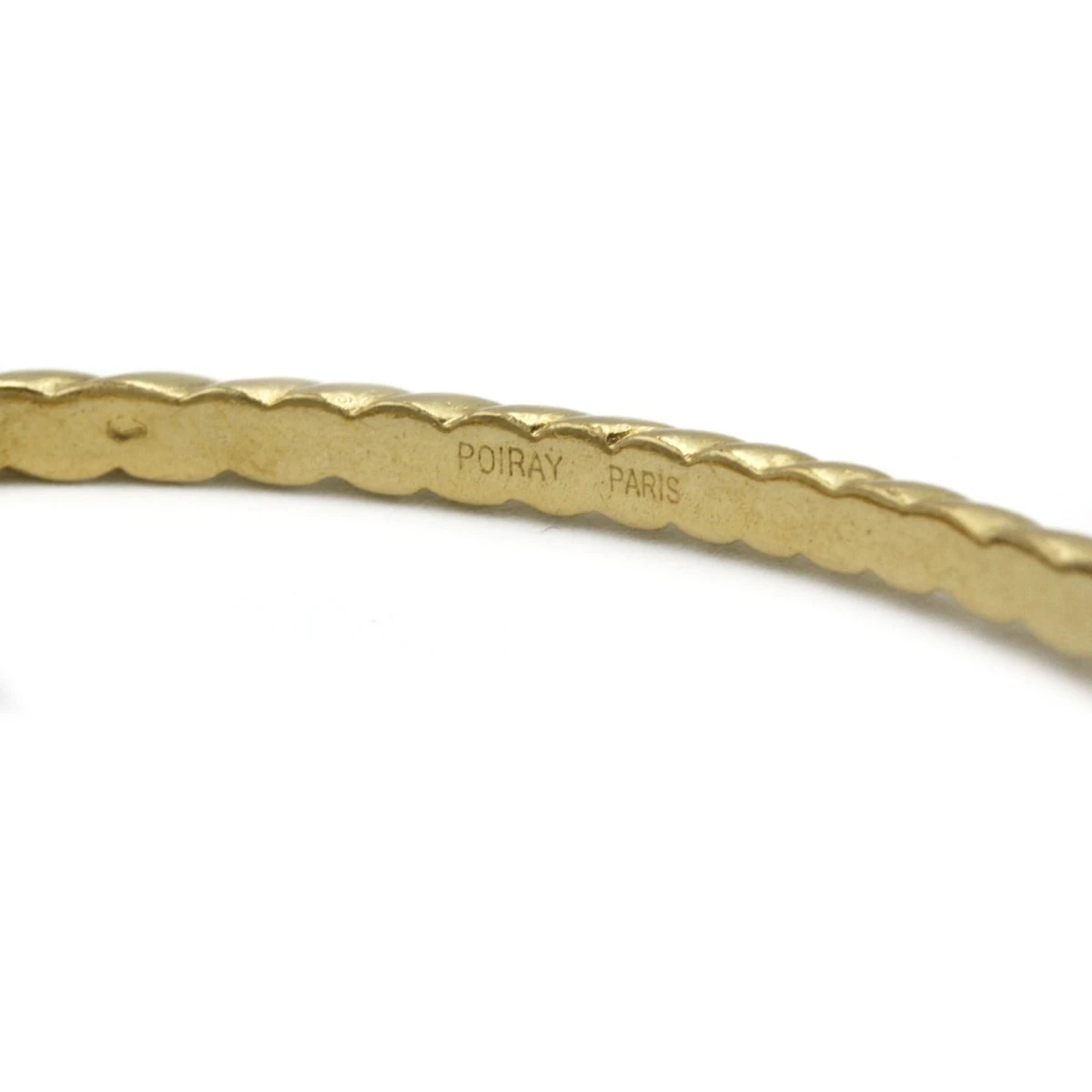 Bracelet Jonc POIRAY En Or Jaune Et Diamants 6 Bracelet Jonc POIRAY En Or Jaune Et Diamants – Image 6