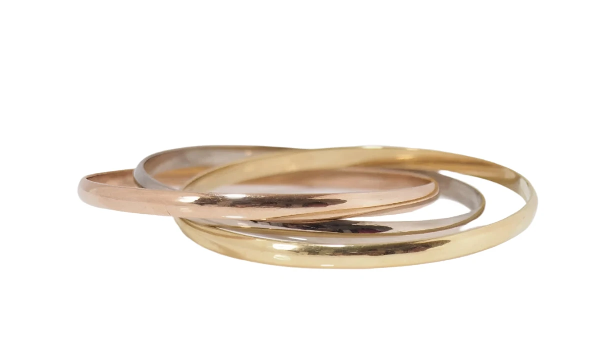 Bracelet Trinity De Cartier D'occasion Trois Ors 1 Bracelet Trinity De Cartier D'occasion Trois Ors