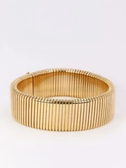 Bracelet Tubogas Vintage En Or Jaune -Castafiore Boutique bracelet tubogas vintage en or jaune 971505