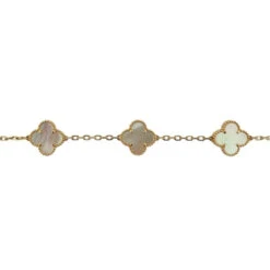 Osprey Bracelet VAN CLEEF & ARPELS "Alhambra" En Or Jaune Et Nacre Blanche