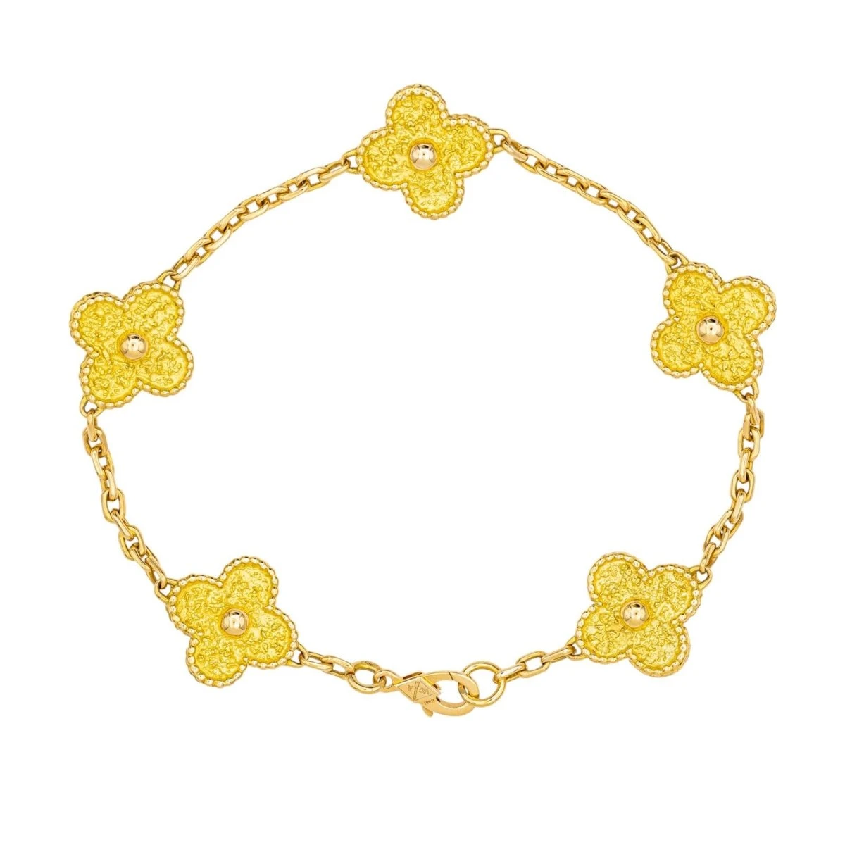 Bracelet Van Cleef & Arpels Bracelet Alhambra En Or Jaune 6 Bracelet Van Cleef & Arpels Bracelet Alhambra En Or Jaune – Image 6
