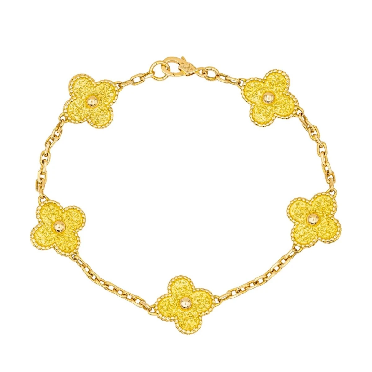 Bracelet Van Cleef & Arpels Bracelet Alhambra En Or Jaune 1 Bracelet Van Cleef & Arpels Bracelet Alhambra En Or Jaune