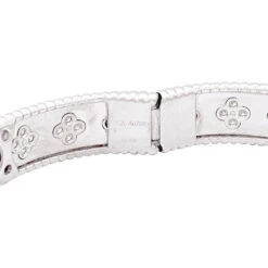 Miller Bracelet VAN CLEEF & ARPELS "Perlée" Or Blanc, Diamants. -Castafiore Boutique bracelet van cleef arpels perlee or blanc diamants 923907