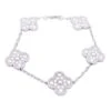 Miller Bracelet VAN CLEEF & ARPELS "Vintage Alhambra" En Or Blanc Et Diamants -Castafiore Boutique bracelet van cleef arpels vintage alhambra or blanc diamants 327285