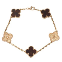 Bracelet Vintage Alhambra 5 Motifs Bois D'amourette Letterwood LIMITED EDITION