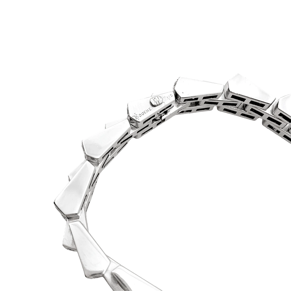 Miller Bracelet Vintage BOUCHERON, "Crémaillère", Platine Et Diamants 4 Miller Bracelet Vintage BOUCHERON, "Crémaillère", Platine Et Diamants – Image 4