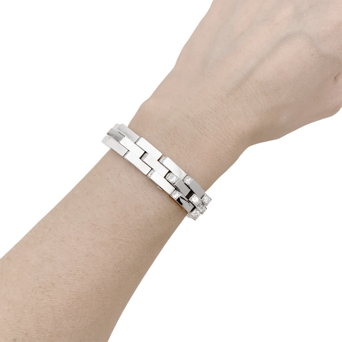 Miller Bracelet Vintage BOUCHERON, "Crémaillère", Platine Et Diamants 7 Miller Bracelet Vintage BOUCHERON, "Crémaillère", Platine Et Diamants – Image 7