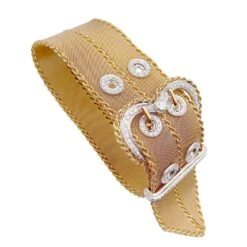 Miller Bracelet Vintage "Ceinture", Or Rose Et Diamants 19 Miller Bracelet Vintage "Ceinture", Or Rose Et Diamants -Castafiore Boutique bracelet vintage ceinture or rose et diamants 350504