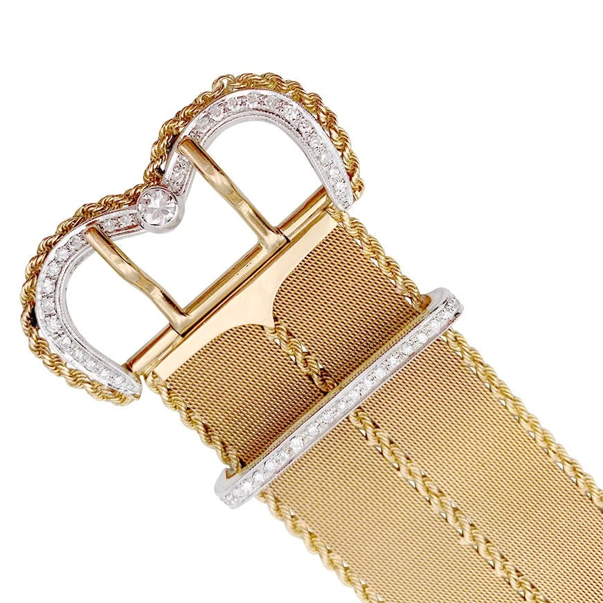 Miller Bracelet Vintage "Ceinture", Or Rose Et Diamants 11 Miller Bracelet Vintage "Ceinture", Or Rose Et Diamants – Image 11