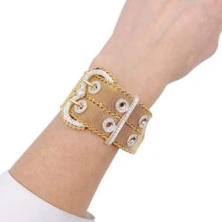 Miller Bracelet Vintage "Ceinture", Or Rose Et Diamants 16 Miller Bracelet Vintage "Ceinture", Or Rose Et Diamants -Castafiore Boutique bracelet vintage ceinture or rose et diamants 985279
