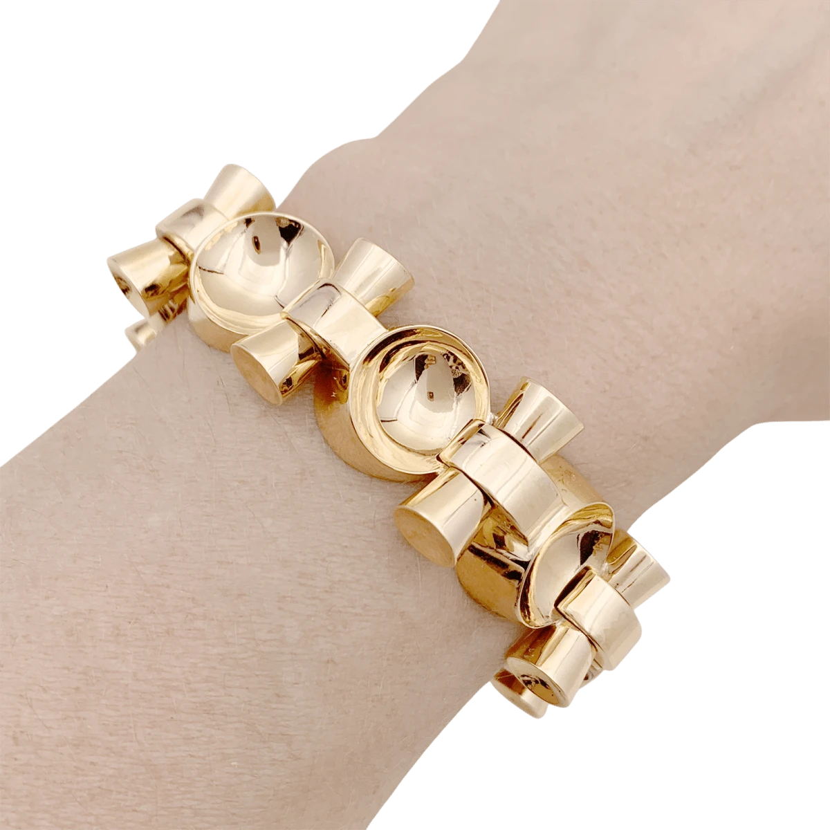 Miller Bracelet Vintage, "Tank", Or Rose 6 Miller Bracelet Vintage, "Tank", Or Rose – Image 6