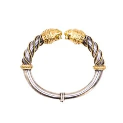 Bracelet Jonc ZOLOTAS En Or Jaune Et Argent