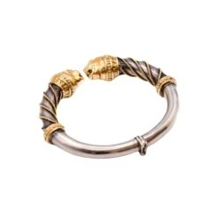 Bracelet Jonc ZOLOTAS En Or Jaune Et Argent -Castafiore Boutique bracelet zolotas en or jaune et argent 340659