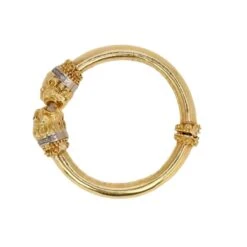 Bracelet ZOLOTAS "Tête De Félins" En Or Jaune, Rubis Et Diamants 14 Bracelet ZOLOTAS "Tête De Félins" En Or Jaune, Rubis Et Diamants -Castafiore Boutique bracelet zolotas tete de felins en or jaune rubis et diamants 146625