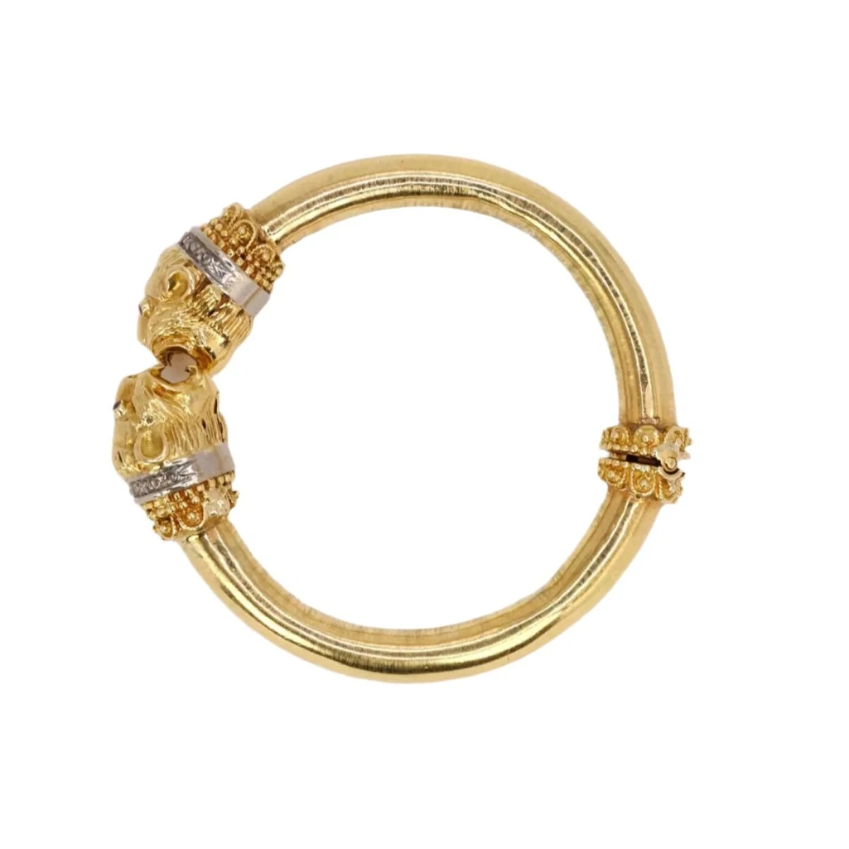 Bracelet ZOLOTAS "Tête De Félins" En Or Jaune, Rubis Et Diamants 6 Bracelet ZOLOTAS "Tête De Félins" En Or Jaune, Rubis Et Diamants – Image 6