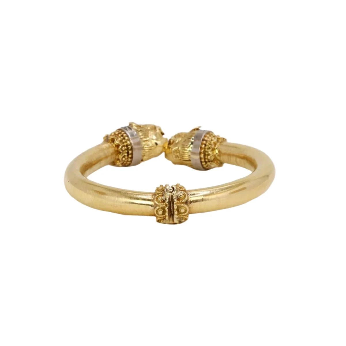 Bracelet ZOLOTAS "Tête De Félins" En Or Jaune, Rubis Et Diamants 4 Bracelet ZOLOTAS "Tête De Félins" En Or Jaune, Rubis Et Diamants – Image 4