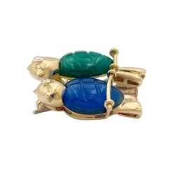 Miller Broche Cartier "Les Inséparables" Or Jaune, Diamants, Pierres De Couleur 9 Miller Broche Cartier "Les Inséparables" Or Jaune, Diamants, Pierres De Couleur -Castafiore Boutique broche cartier les inseparables or jaune diamants pierres de couleur 127626