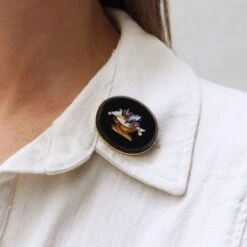 Broche Épingle En Or Jaune -Castafiore Boutique broche epingle en or jaune 8020899