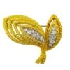 Broche Van Cleef & Arpels En Or Jaune Texturé Et Diamants -Castafiore Boutique broche van cleef arpels en or jaune texture et diamants 768717