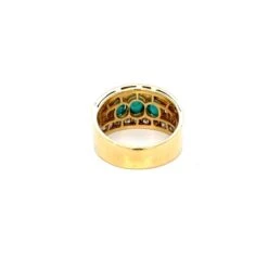 Bague BULGARI "Trombino' émeraude Et Diamants -Castafiore Boutique bulgari emerald diamond trombino gold ring ca 1970s 256898
