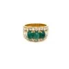 Bague BULGARI "Trombino' émeraude Et Diamants 15 Bague BULGARI "Trombino' émeraude Et Diamants -Castafiore Boutique bulgari emerald diamond trombino gold ring ca 1970s 608466