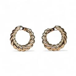 CARTIER Boucles D’oreilles Créoles En Or Jaune. -Castafiore Boutique cartier boucles doreilles creoles en or jaune 839409