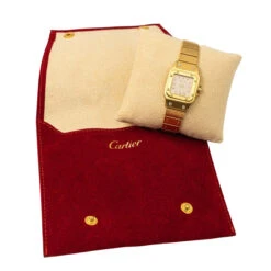 Cartier Montre Automatique Santos Or Jaune Diamant -Castafiore Boutique cartier montre automatique santos or jaune diamant 122345