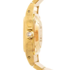 Cartier Montre Automatique Santos Or Jaune Diamant -Castafiore Boutique cartier montre automatique santos or jaune diamant 239195