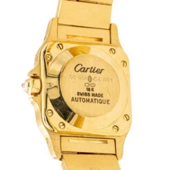 Cartier Montre Automatique Santos Or Jaune Diamant -Castafiore Boutique cartier montre automatique santos or jaune diamant 495307