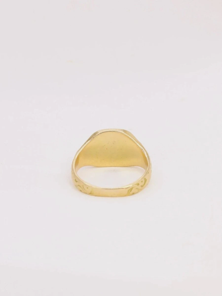 Chevalière Art Nouveau Or Jaune 5 Chevalière Art Nouveau Or Jaune – Image 5
