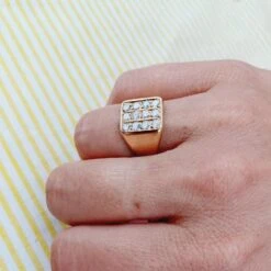 Chevalière En Or Et Diamants -Castafiore Boutique chevaliere en or et diamants 612790