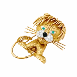 Miller Clip VAN CLEEF & ARPELS, "Lion Ebouriffé" En Or Jaune, émeraude Et Diamants 9 Miller Clip VAN CLEEF & ARPELS, "Lion Ebouriffé" En Or Jaune, émeraude Et Diamants -Castafiore Boutique clip van cleef arpels lion ebouriffe en or jaune emeraude et diamants 940303