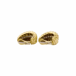 Miller Boucles D'oreilles Clips DAVID WEBB En Or Jaune, Platine Et Diamants -Castafiore Boutique clips vintage david webb platine or jaune diamants 736419