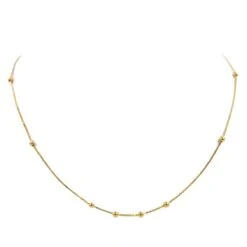 Collier à Maille Fantaisie En Or Jaune