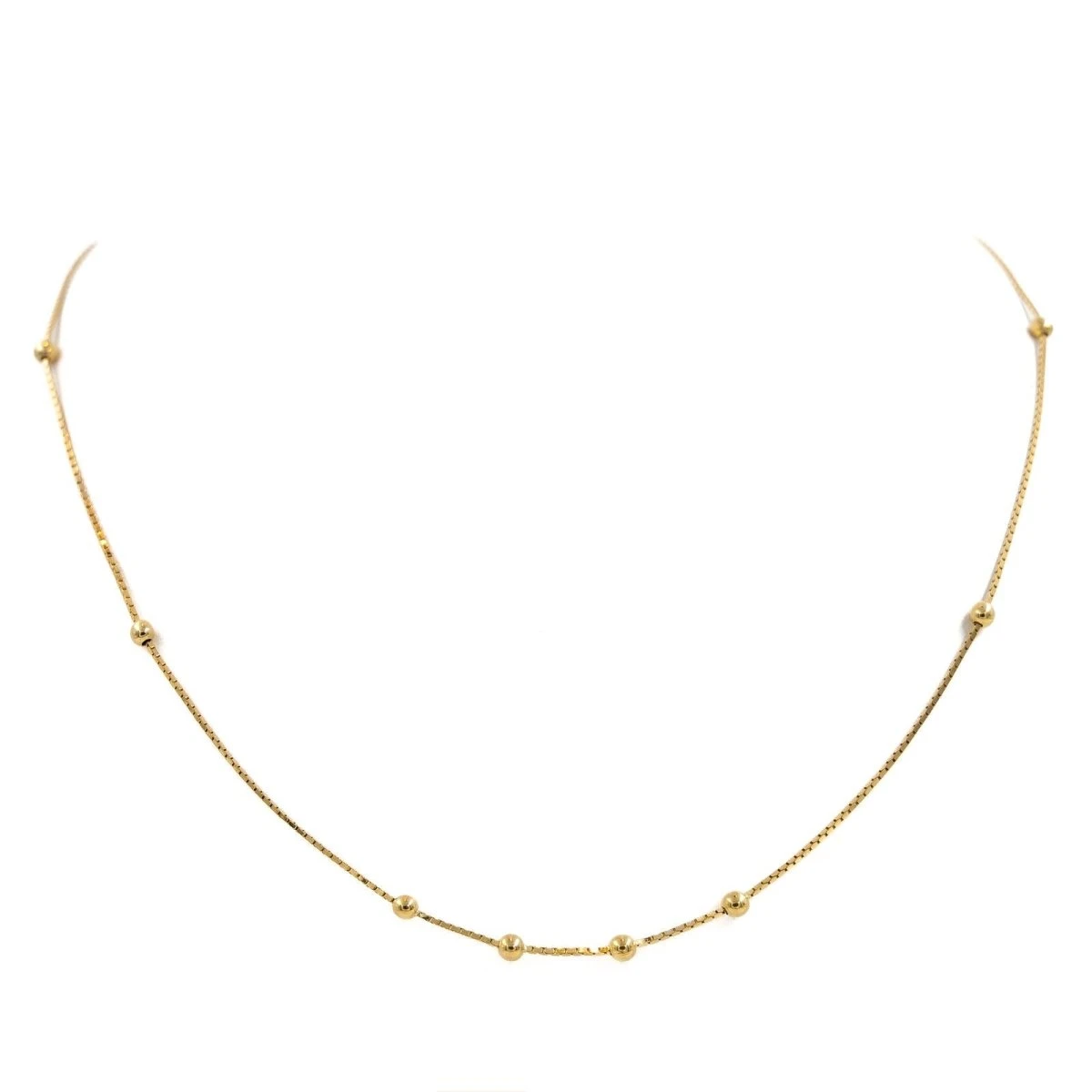 Collier à Maille Fantaisie En Or Jaune 1 Collier à Maille Fantaisie En Or Jaune