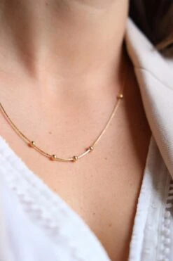 Collier à Maille Fantaisie En Or Jaune 11 Collier à Maille Fantaisie En Or Jaune -Castafiore Boutique collier a maille fantaisie en or jaune 285601