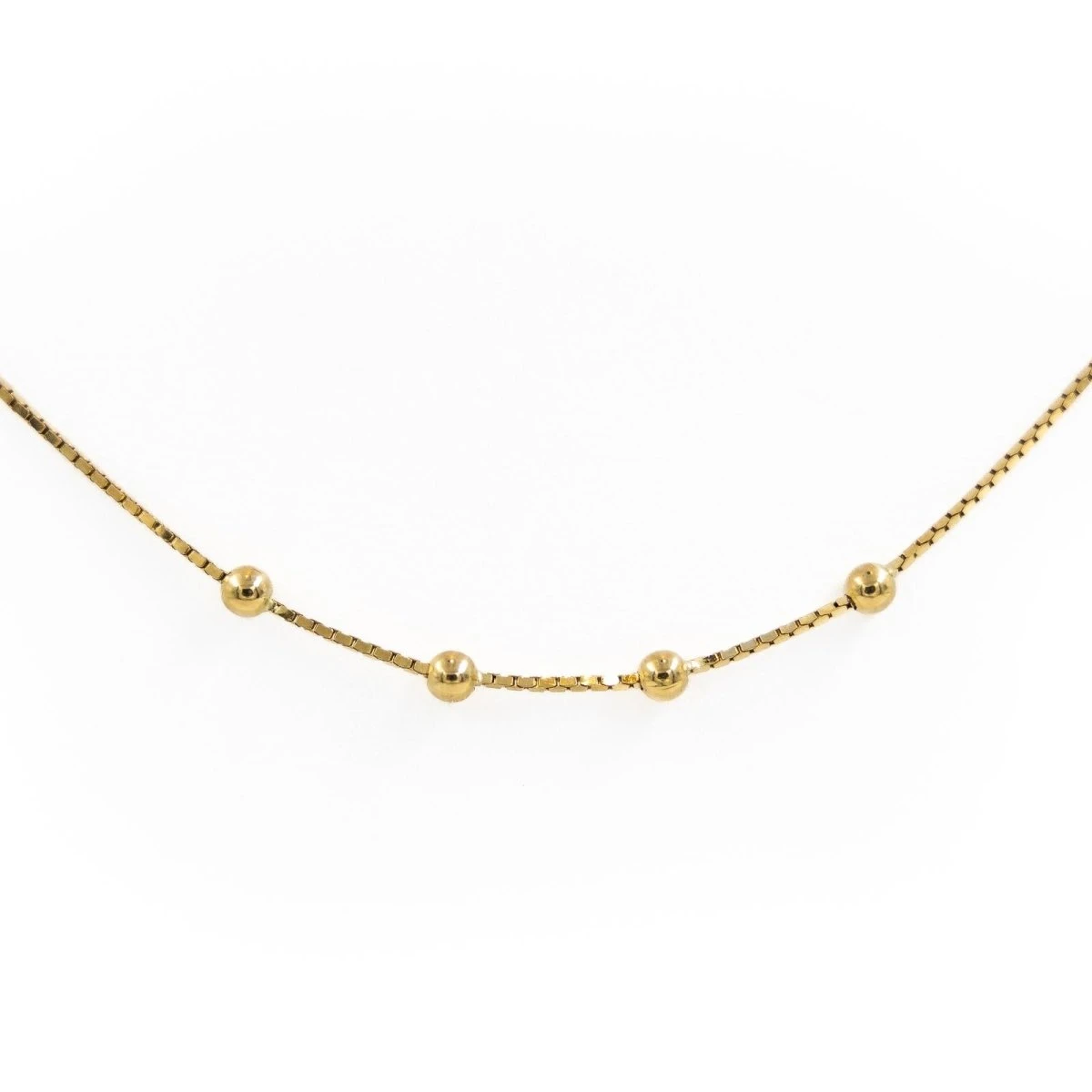 Collier à Maille Fantaisie En Or Jaune 2 Collier à Maille Fantaisie En Or Jaune – Image 2