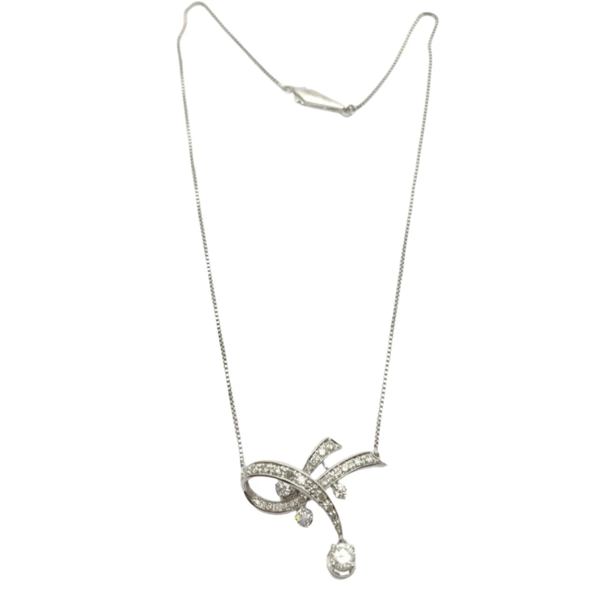 Collier ADAMAS NIZZA En Or Blanc Et Diamants 2 Collier ADAMAS NIZZA En Or Blanc Et Diamants – Image 2