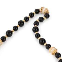 Collier BOUCHERON En Or Jaune, Onyx Et Corail -Castafiore Boutique collier boucheron en or jaune onyx et corail 634213