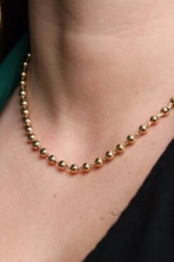 Collier Boules En Or Jaune -Castafiore Boutique collier boules en or jaune 763891