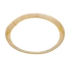 Miller Collier BULGARI "Tubogas" En Or Jaune Et Acier -Castafiore Boutique collier bulgari tubogas en or jaune et acier 415724