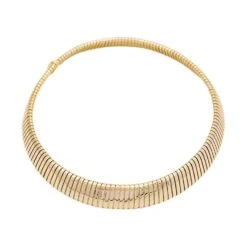Miller Collier BULGARI "Tubogas" En Or Jaune Et Acier -Castafiore Boutique collier bulgari tubogas en or jaune et acier 874305