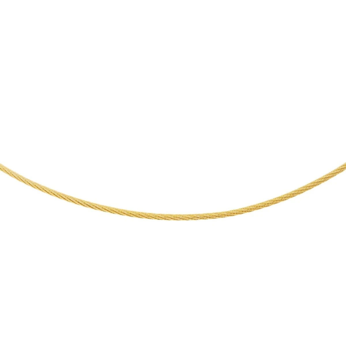 Collier Câble FRED "Force 10" En Or Jaune 3 Collier Câble FRED "Force 10" En Or Jaune – Image 3